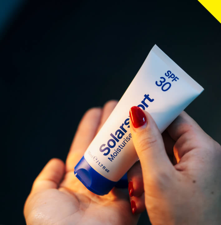 Solarsport Moisturiser. Protect. Pocket. Perform. Non-slip sunscreen: For when Protection means Performance.