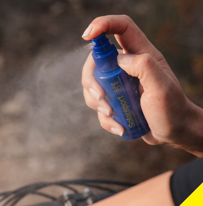 Solarsport Sunscreen. Protect. Pocket. Perform. Non-slip sunscreen: For when Protection means Performance.