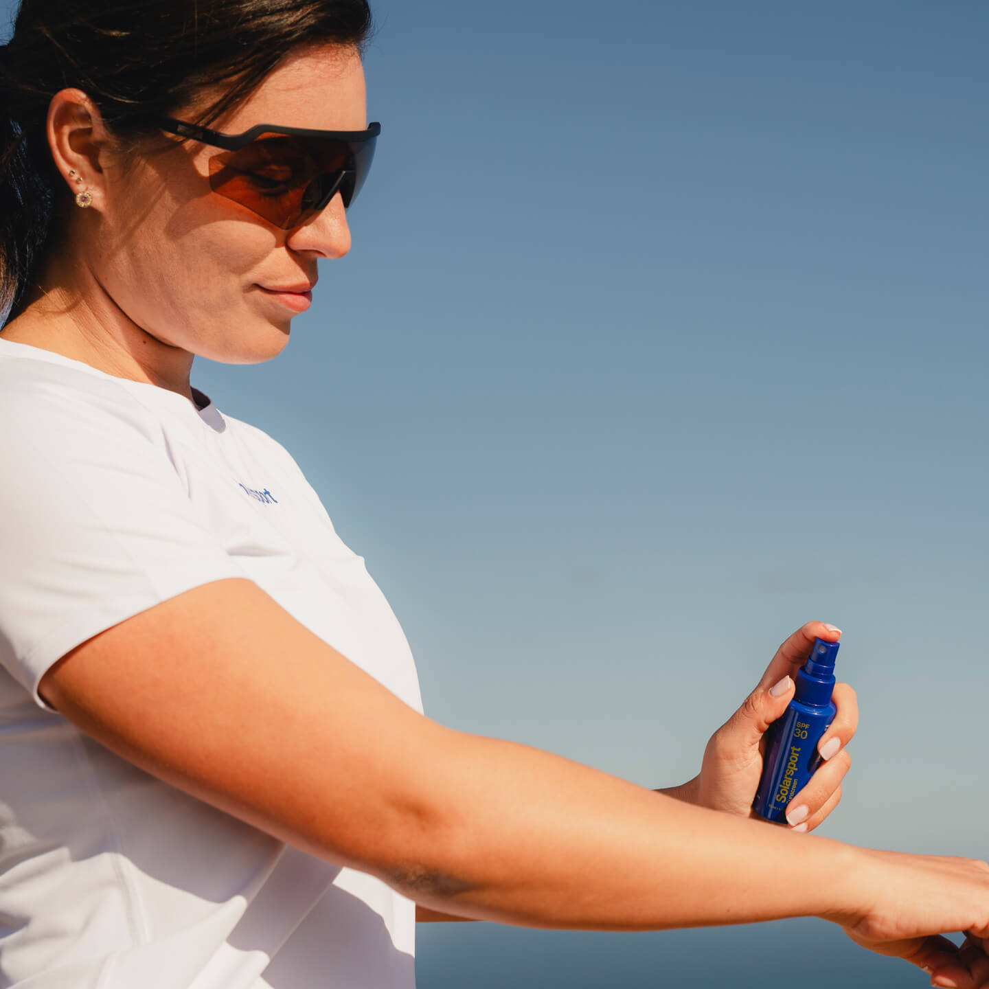 Sunscreen developed to protect during sporting activity at the highest level.