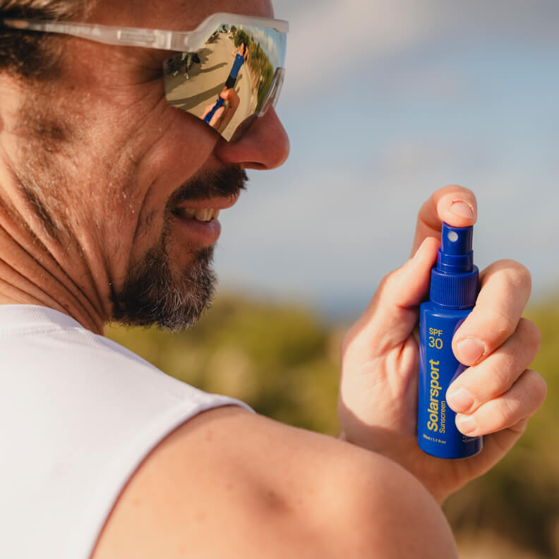 Sunscreen developed to protect during sporting activity at the highest level.
